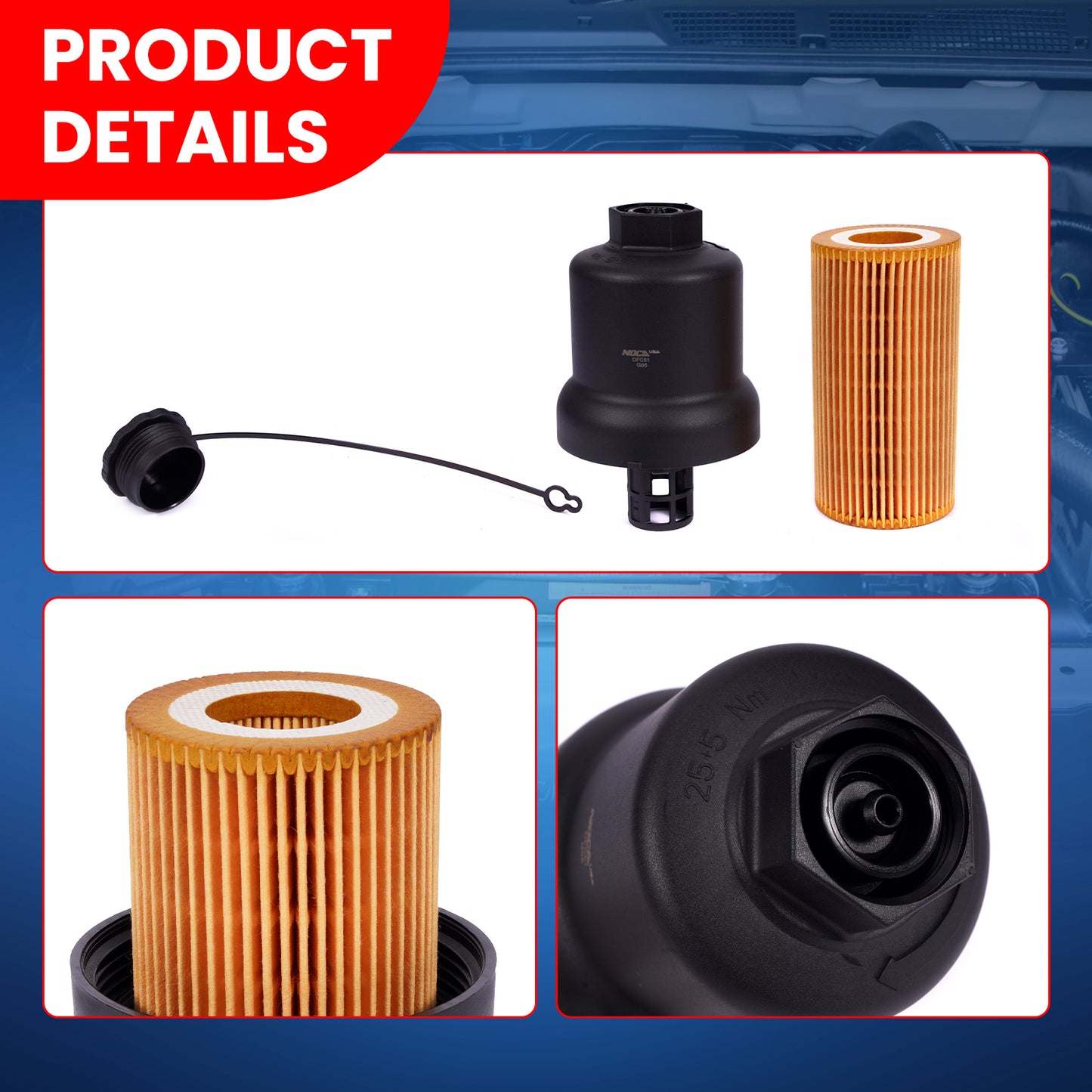 MOCA Engine Oil Filter Cap - OFC61