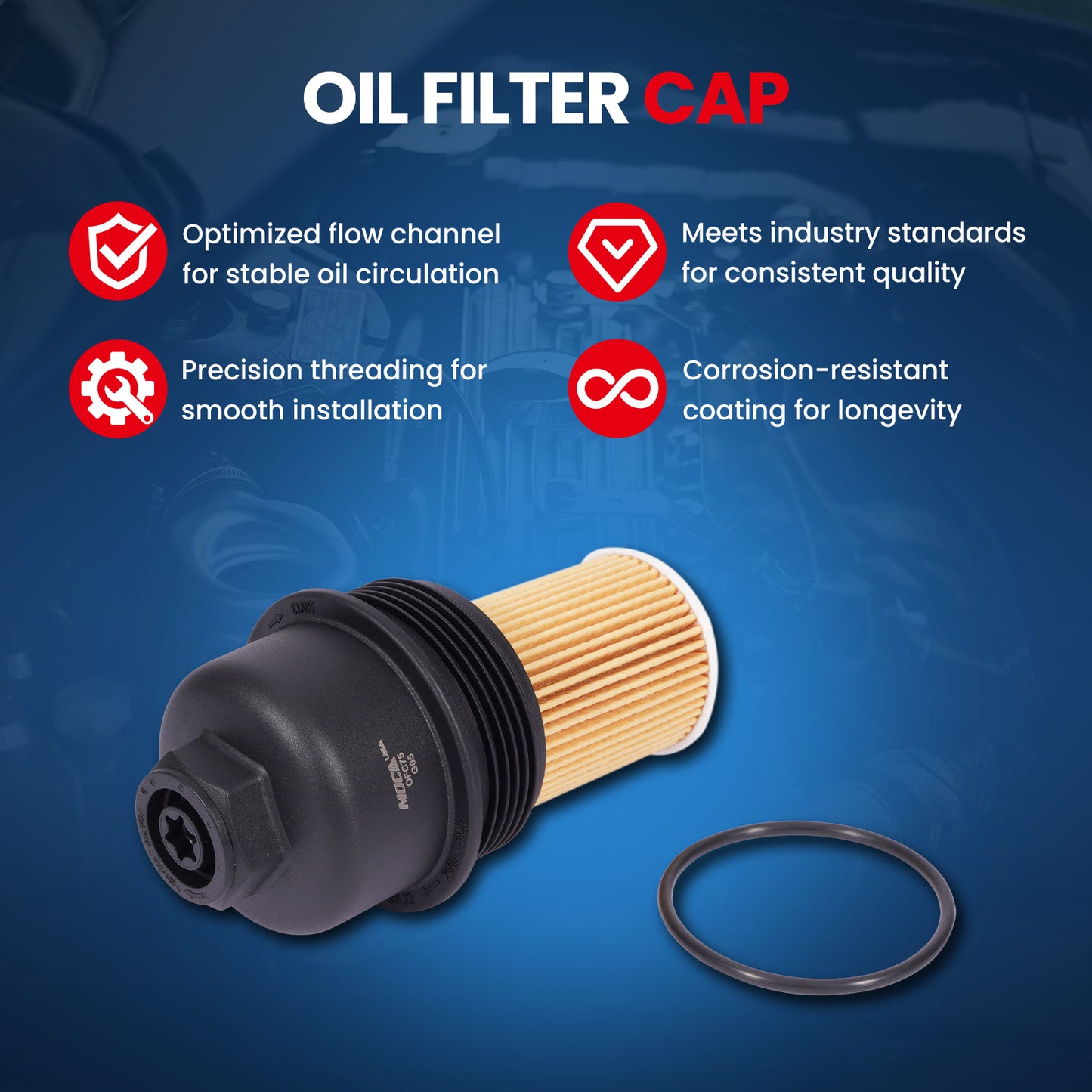 MOCA Engine Oil Filter Cap - OFC75