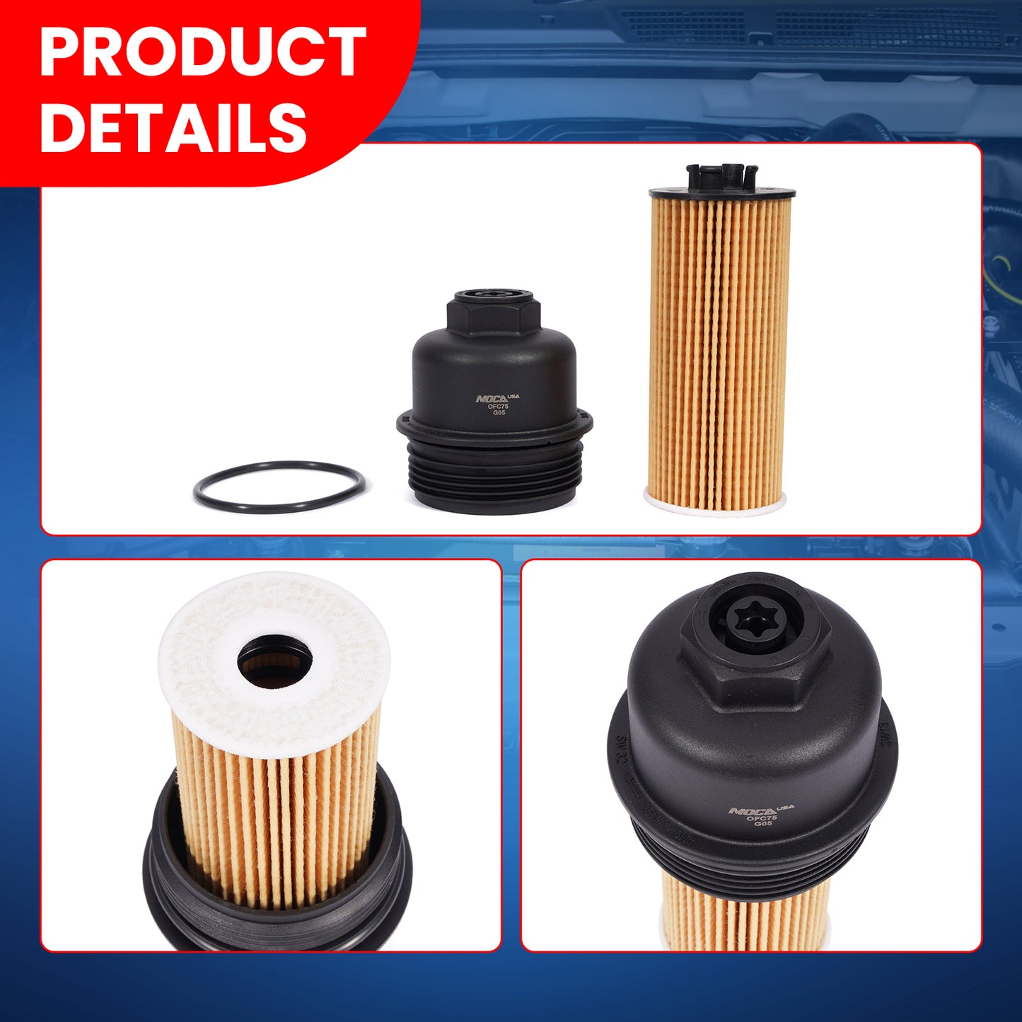 MOCA Engine Oil Filter Cap - OFC75