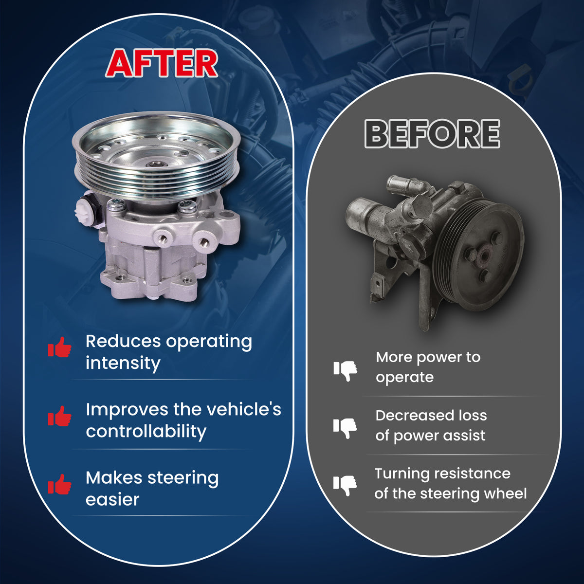 MOCA Power Steering Pump - PSP398