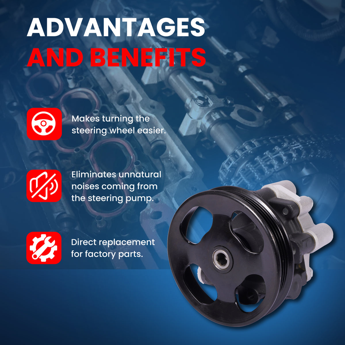 MOCA Power Steering Pump - PSP5248