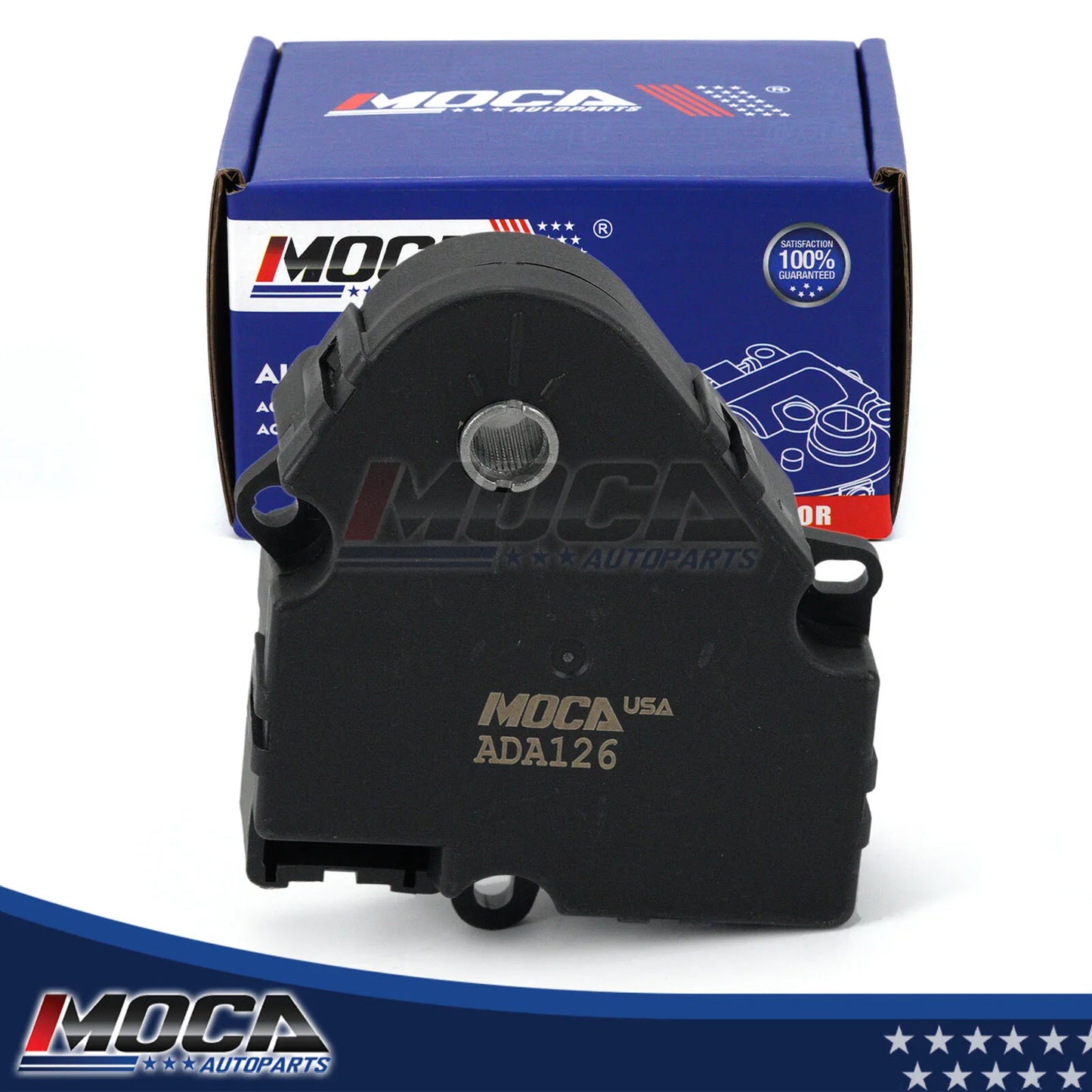Actuador de puerta de mezcla de aire de calefacción MOCA 604-126 HVAC, compatible con GMC Envoy 2003-2009, GMC Sierra 1500 2007-2013 e Isuzu Ascender 2004-2008