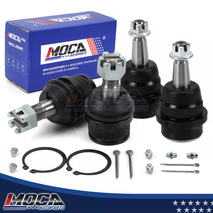 4 rótulas delanteras superiores e inferiores MOCA compatibles con Dodge Ram 1500 4WD 2000-2001