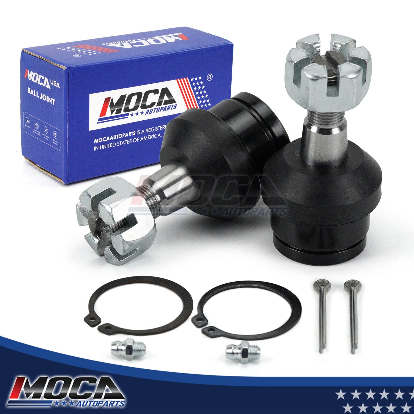 2 rótulas inferiores delanteras MOCA compatibles con Jeep Cherokee (1990-2001) y Jeep Wrangler (1990-2006)