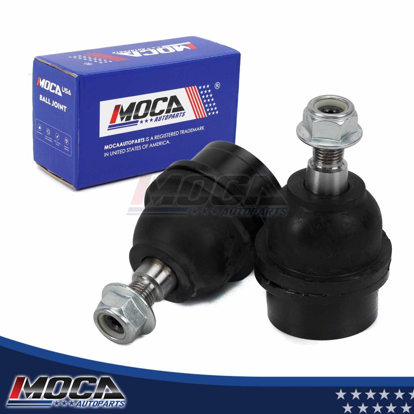 2 rótulas inferiores delanteras MOCA compatibles con Jeep Grand Cherokee (3,7 L, 4,7 L y 5,7 L) de 2005 a 2010 y Dodge Nitro (3,7 L y 4,0 L) de 2007 a 2011.