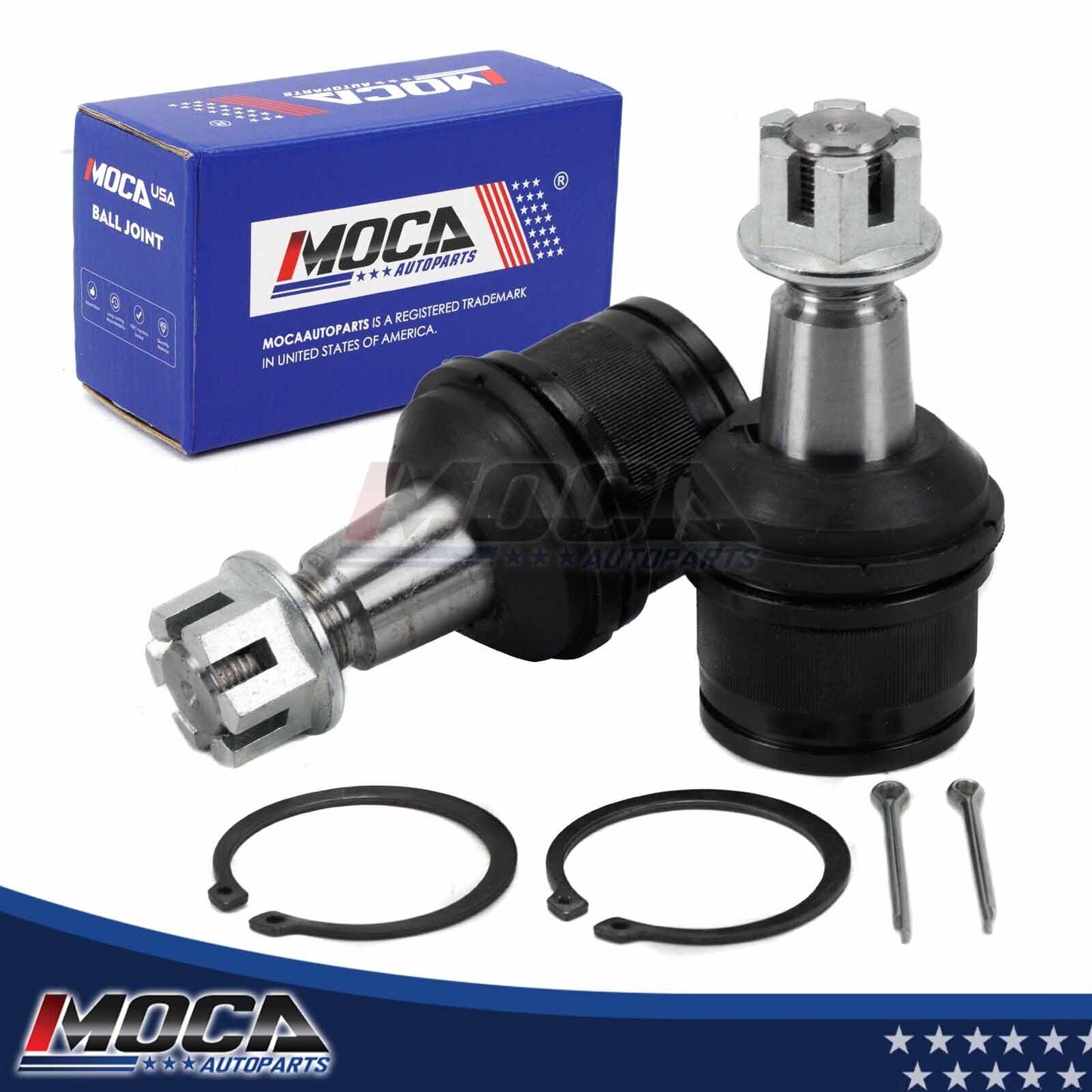 2 rótulas inferiores delanteras MOCA compatibles con Ford E-150 (2007-2014), Ford E-250 Econoline (1992-2002) y Ford E-450 Super Duty (2003-2022)