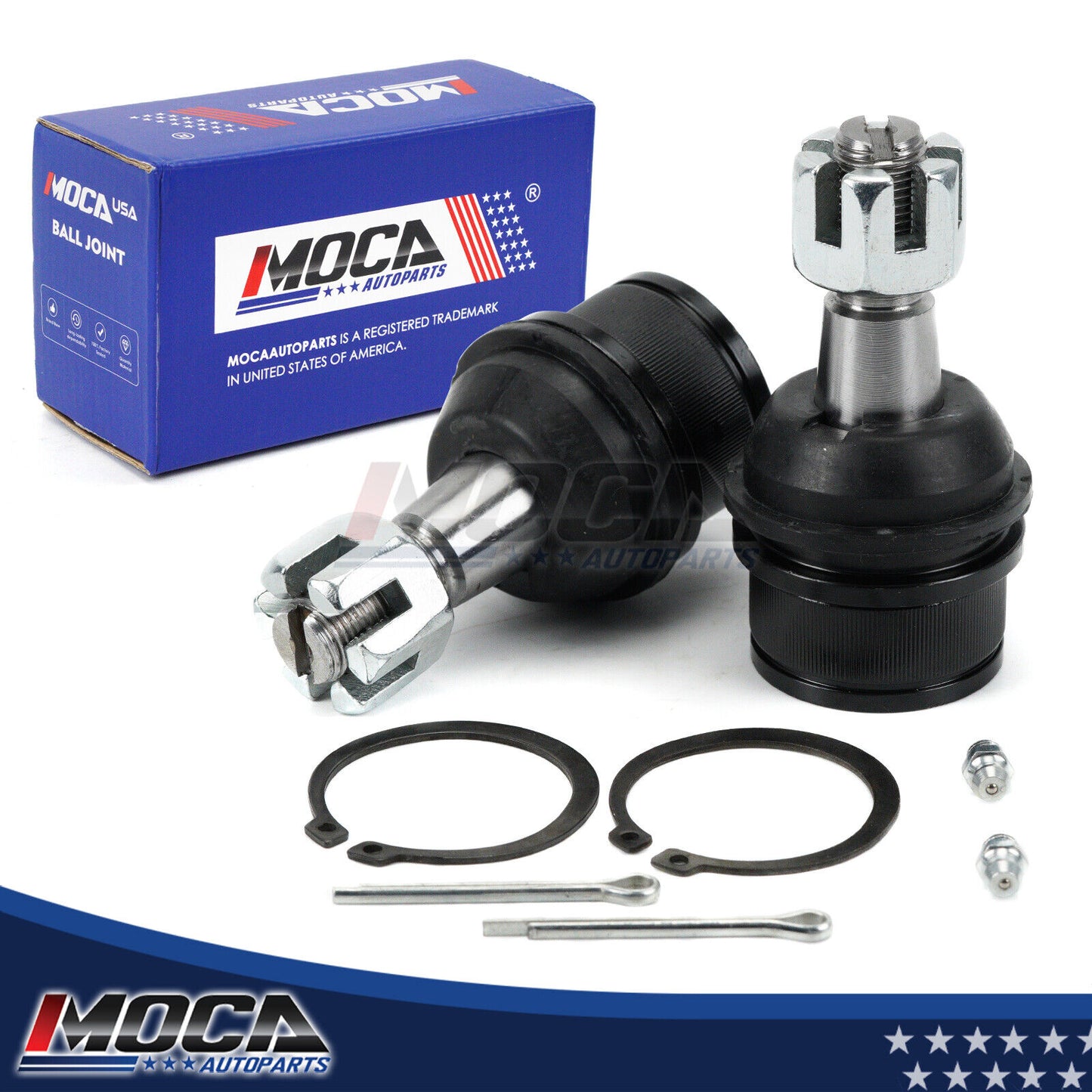 2 rótulas inferiores delanteras MOCA compatibles con Ford E-150 Econoline (4,9 L, 5,0 L y 5,8 L) de 1992 a 1996 y Ford E-150 Econoline (4,2 L, 4,6 L y 5,4 L) de 1997 a 2002 y Ford E-150 (4,6 L y 5,4 L) de 2003 a 2004.