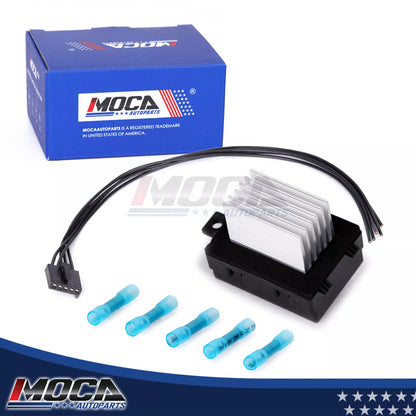 Kit de resistencia de motor de ventilador de HVAC MOCA 973-057 con arnés compatible con Ford Fusion 2010-2012, Lincoln MKZ 2010-2012 y Mercury Milan 2010-2011