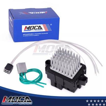 Kit de resistencia de motor de ventilador de HVAC MOCA 973-420 con arnés compatible con Chrysler 300 (2008-2013), Dodge Grand Caravan (2008-2019) y Jeep Grand Cherokee (2011-2013)