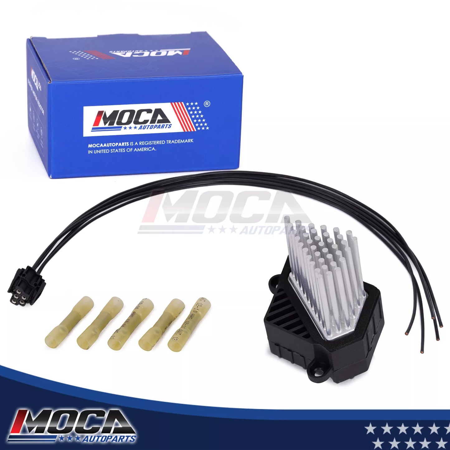 Kit de resistencia de motor de ventilador de HVAC MOCA 973-528 con arnés para BMW 320i (2001-2005), BMW 325xi (2001-2005) y BMW 528i (1997-2000)