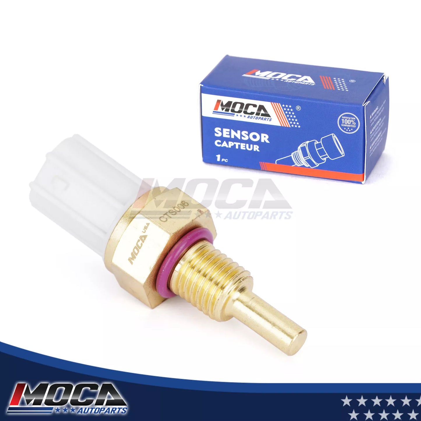 MOCA Coolant Temperature Sensor Fit for 2003-2006 Acura MDX 3.5L & 2003-2007 Honda Accord 3.0L 2.4L & 2002-2011 Honda Civic 2.0L & 2004-2007 Saturn Vue 3.5L