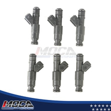Juego de 6 inyectores de combustible MOCA para Jeep Cherokee Wrangler (4,0 L, 2,5 L y 3,2 L) (1991-1998)