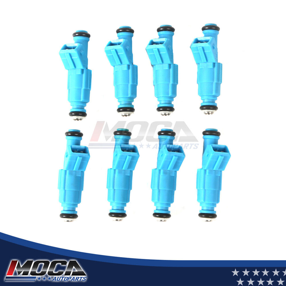 Inyectores de combustible MOCA de 8 piezas compatibles con Chevrolet Camaro 5.7L (1987-2002) y Dodge Ram 1500 Van 5.2L (96-99) y Pontiac Firebird 5.7L (89-00)