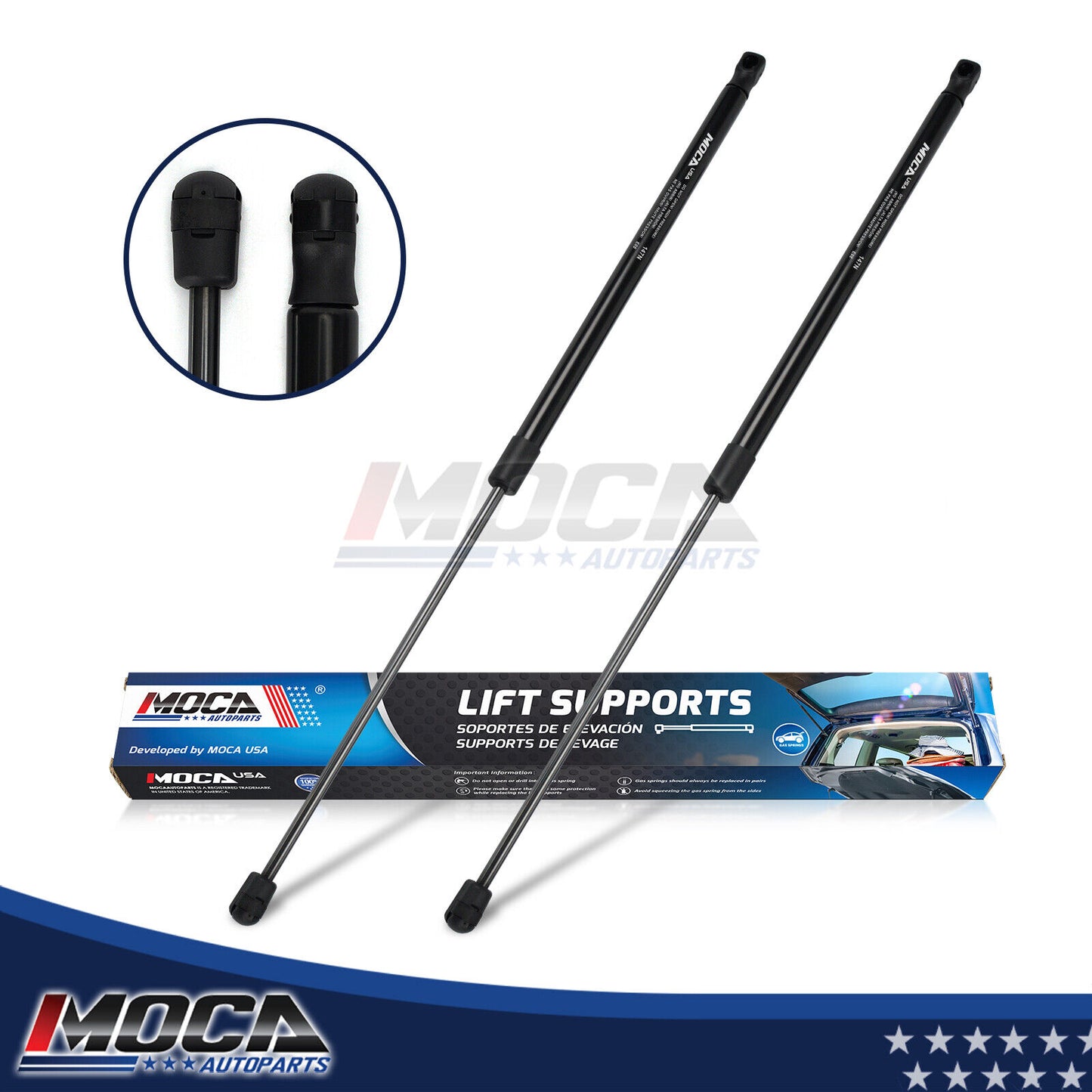 MOCA - 2 soportes de elevación de cristal para ventana trasera compatibles con Jeep Wrangler 1997-2006