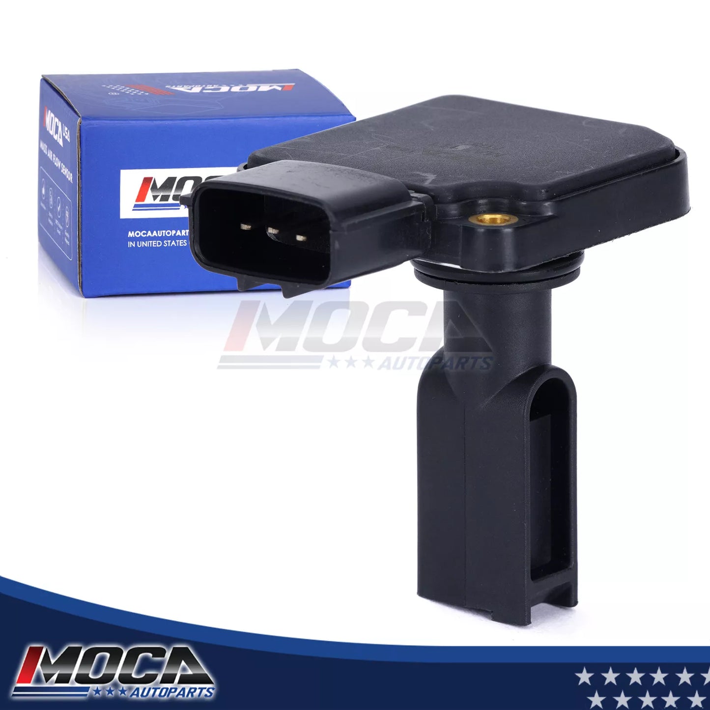 Sensor de flujo de aire masivo MOCA compatible con NISSAN Frontier 3.3L (1999-2004), Nissan Xterra 3.3L (2000-2004), Infiniti QX4 3.3L (1998-2000) y Ford Mustang 3.8L (2001-2004)