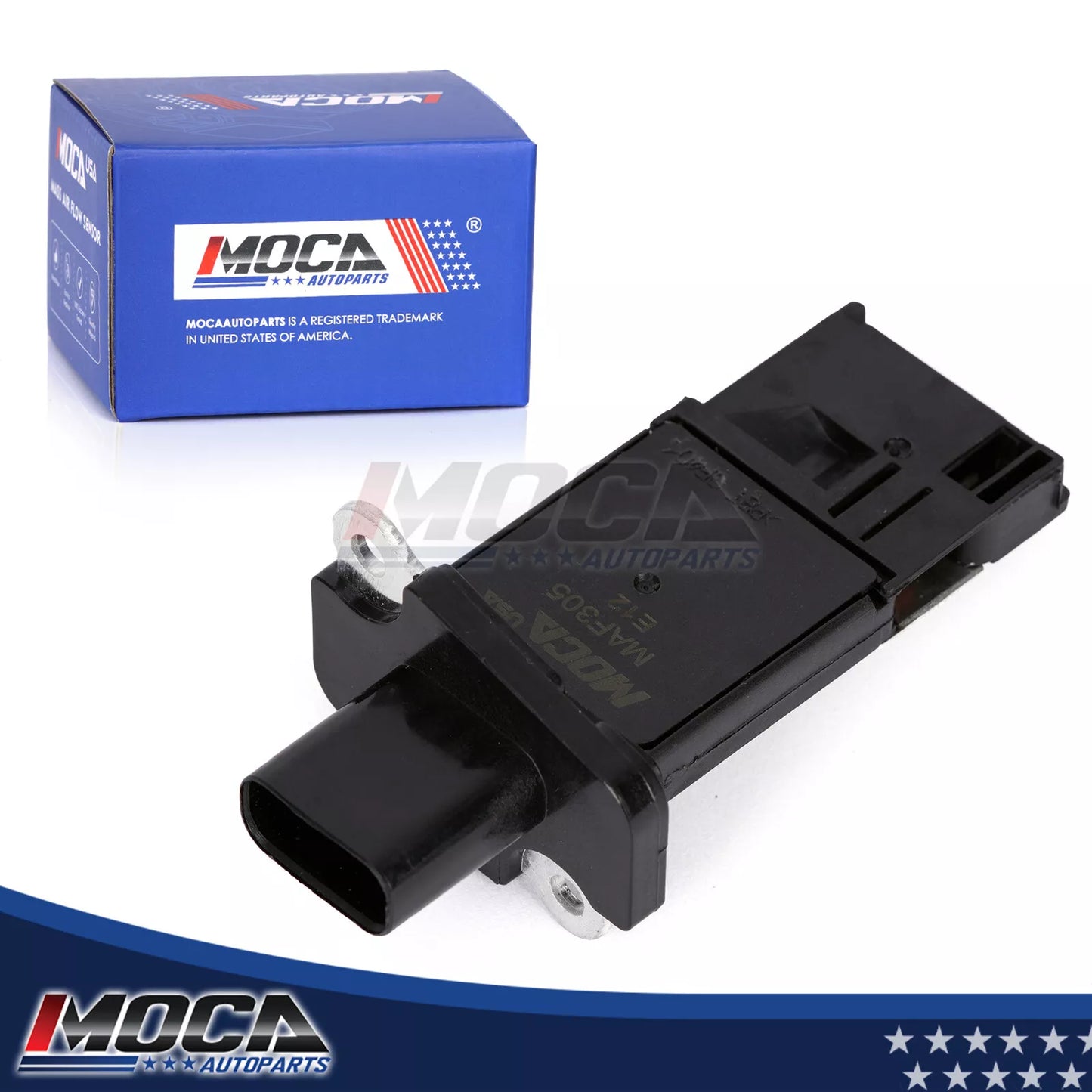 Sensor de flujo de aire masivo MOCA compatible con Ford Crown Victoria 4.6L (2004-2011), Ford Edge 3.7L (2011-2014), Ford Flex 3.5L (2009-2012) y Mercury Mariner 3.0L (2007-2011)