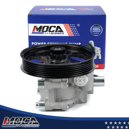 MOCA Power Steering Pump w/Pulley Fit for 2003-2004 Ford Expedition 4.6L & 2004-2008 Ford F-150 5.4L & 2006-2008 Lincoln Mark LT 5.4L
