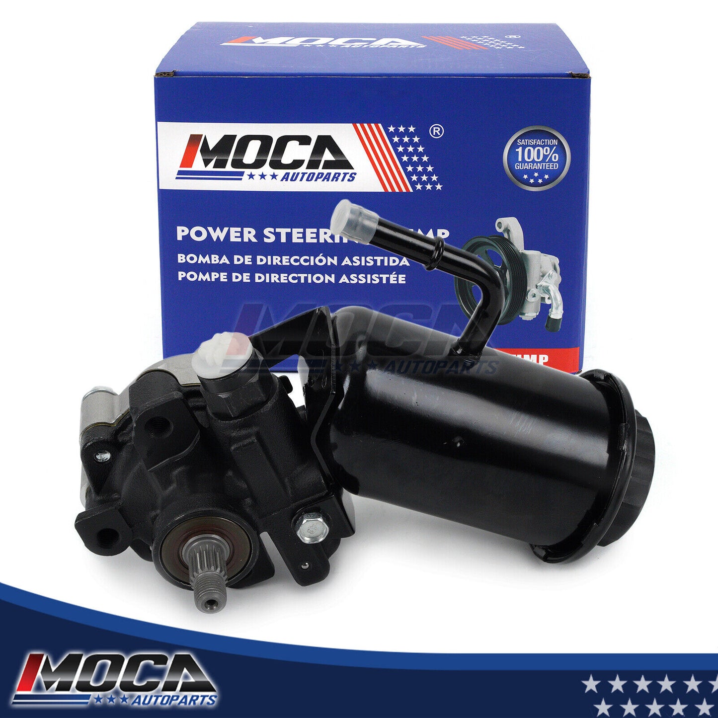 Bomba de dirección asistida MOCA con depósito compatible con Toyota Tacoma 3.4L (1995-2004) y Toyota 4Runner 3.4L (1996-2002)