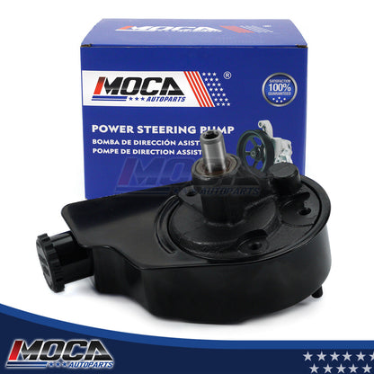 Bomba de dirección asistida MOCA con depósito compatible con Chevrolet C35 5.7L (1996-2000), Chevrolet Silverado 1500 6.0L (2003-2006), GMC C3500HD 6.5L (1996-2002) y GMC Sierra 3500 HD 6.0L (2007-2010)