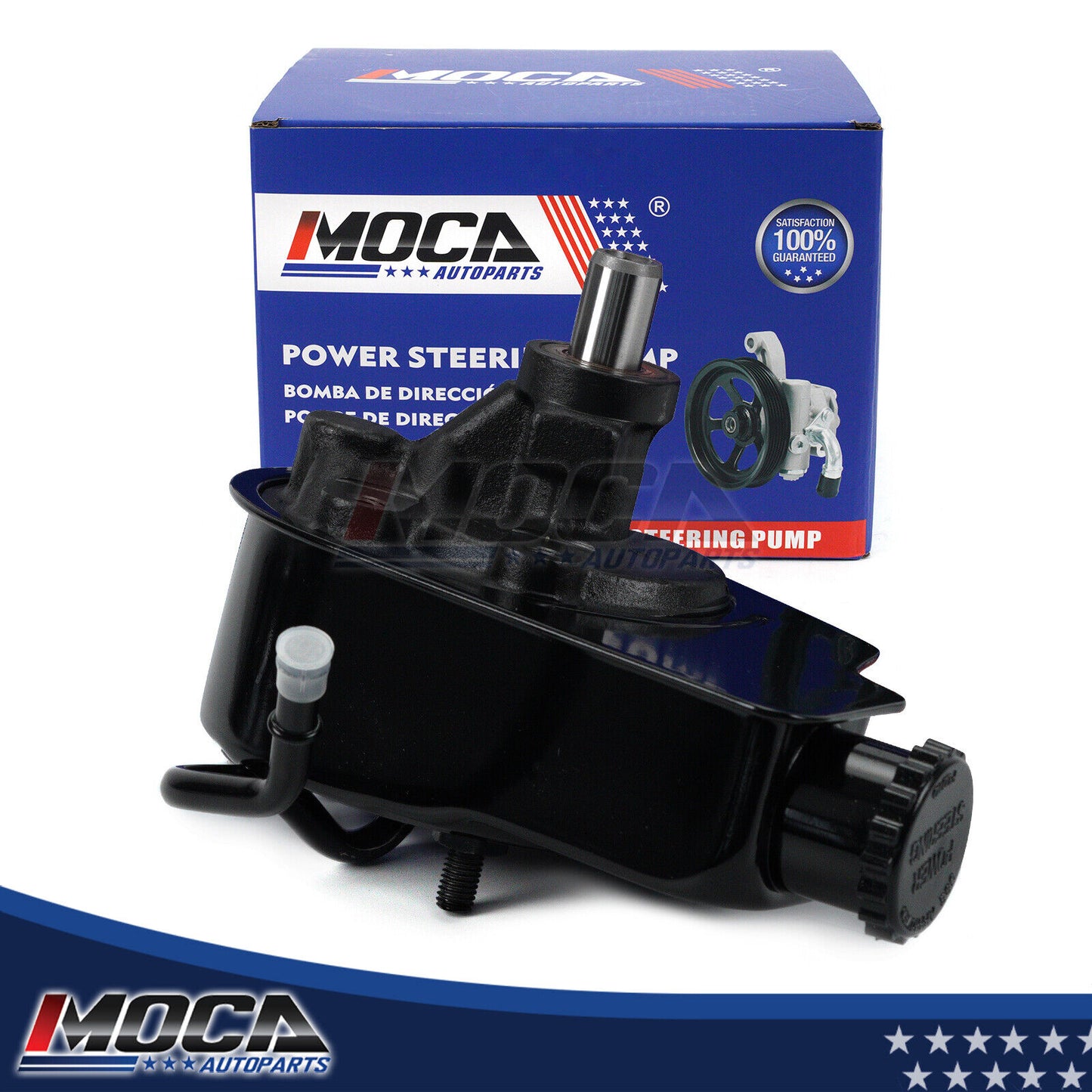 Bomba de dirección asistida MOCA con depósito compatible con Chevrolet Avalanche 5.3L (2007-2013), Chevrolet Silverado 1500 5.3L (1999-2006) y GMC Yukon XL 1500 6.2L (2007-2014)