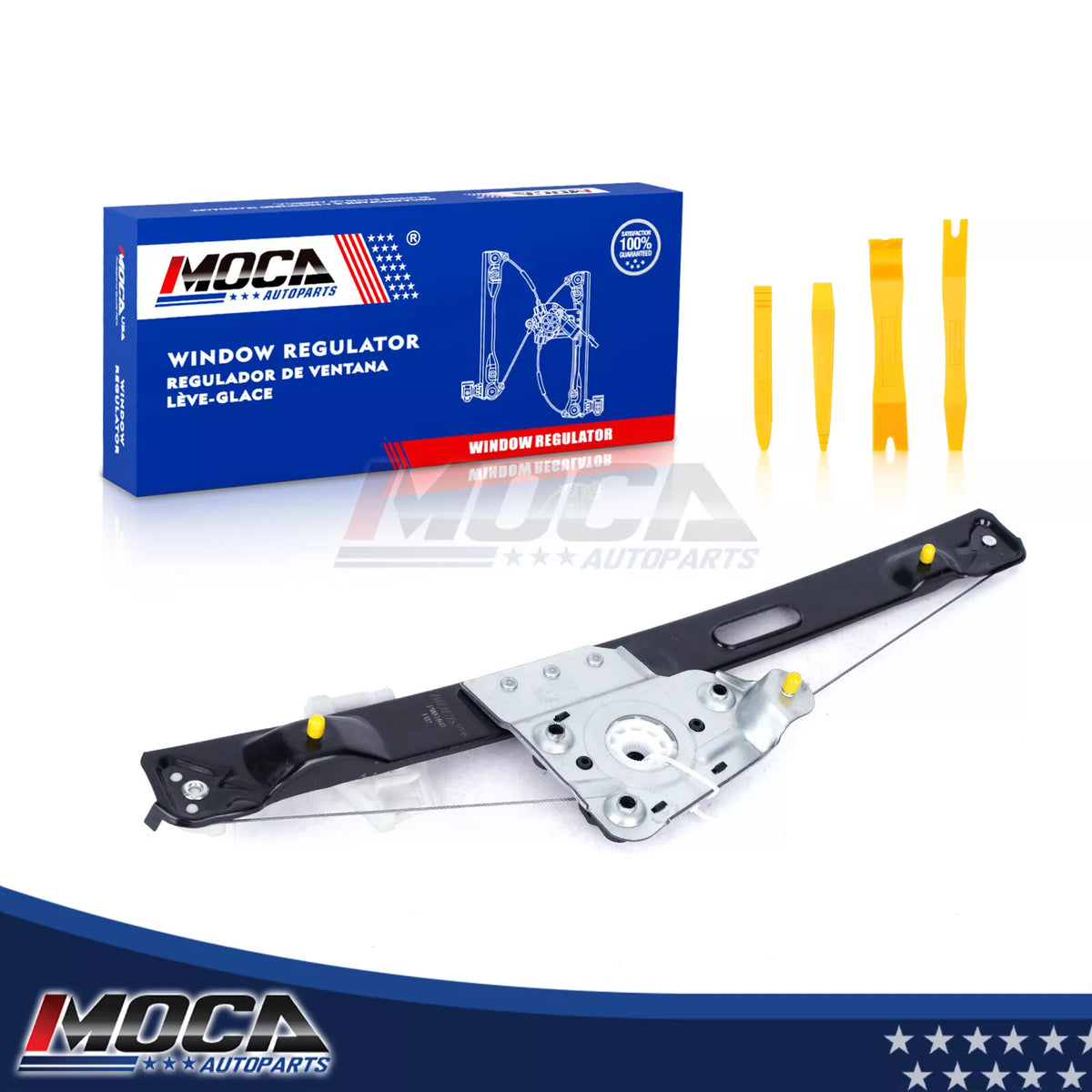 Elevalunas eléctrico trasero izquierdo MOCA compatible con BMW 323i (2006-2011), BMW 335i (2007-2011) y BMW M3 (2008-2011)