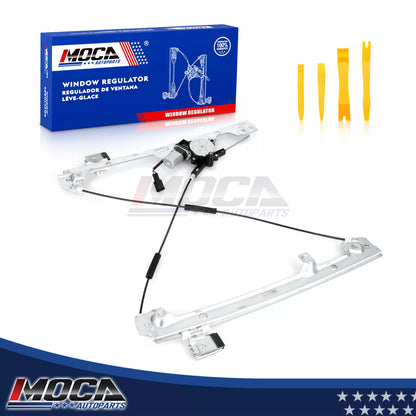 Elevalunas eléctrico delantero derecho MOCA con motor compatible con Cadillac Escalade 2002-2006, Chevrolet Silverado 1500 1999-2006 y GMC Yukon XL 1500 2500 2000-2006