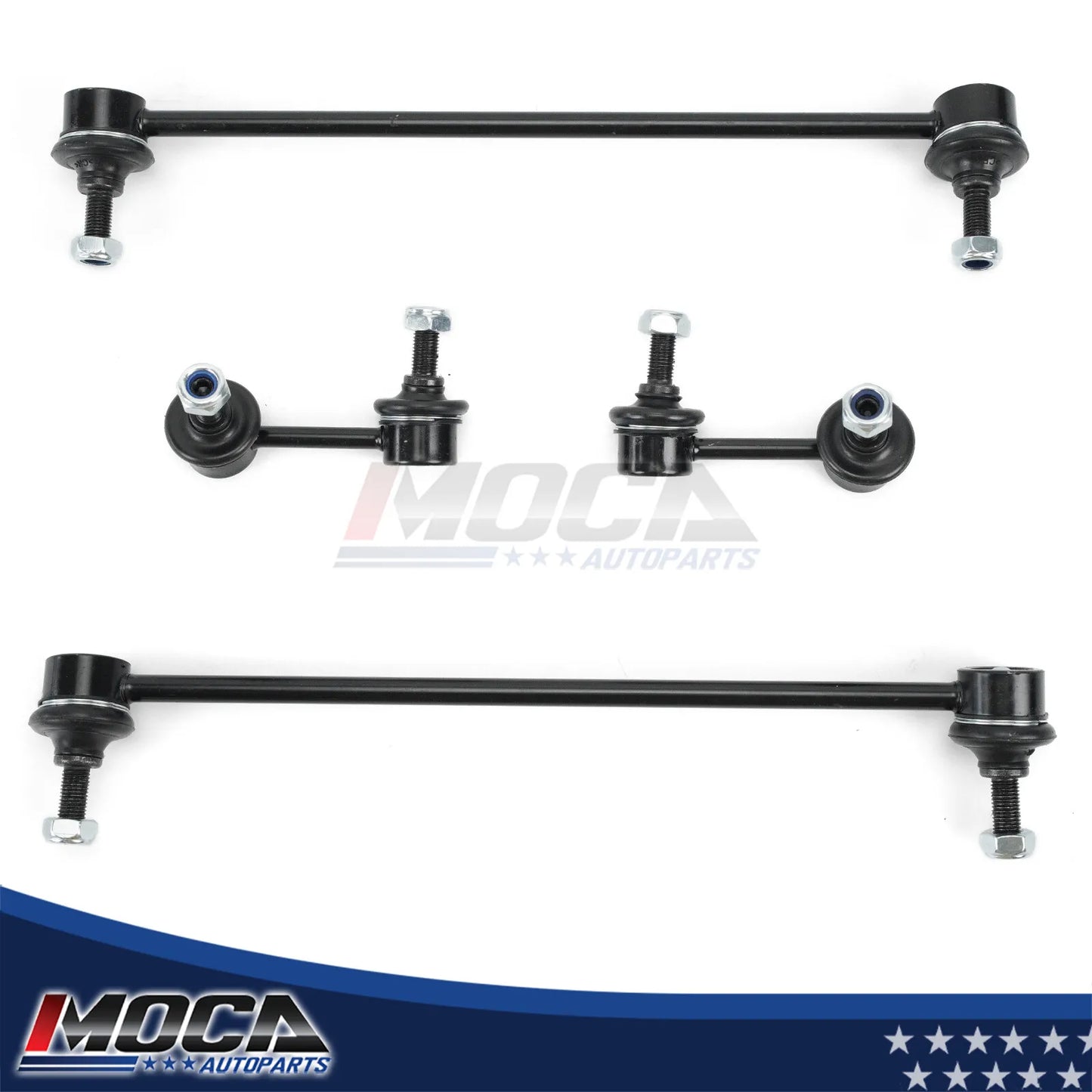 MOCA 4X Front Rear Sway Bar End Link Fit for 2012-2015 Honda Civic & 2013-2019 Acura ILX
