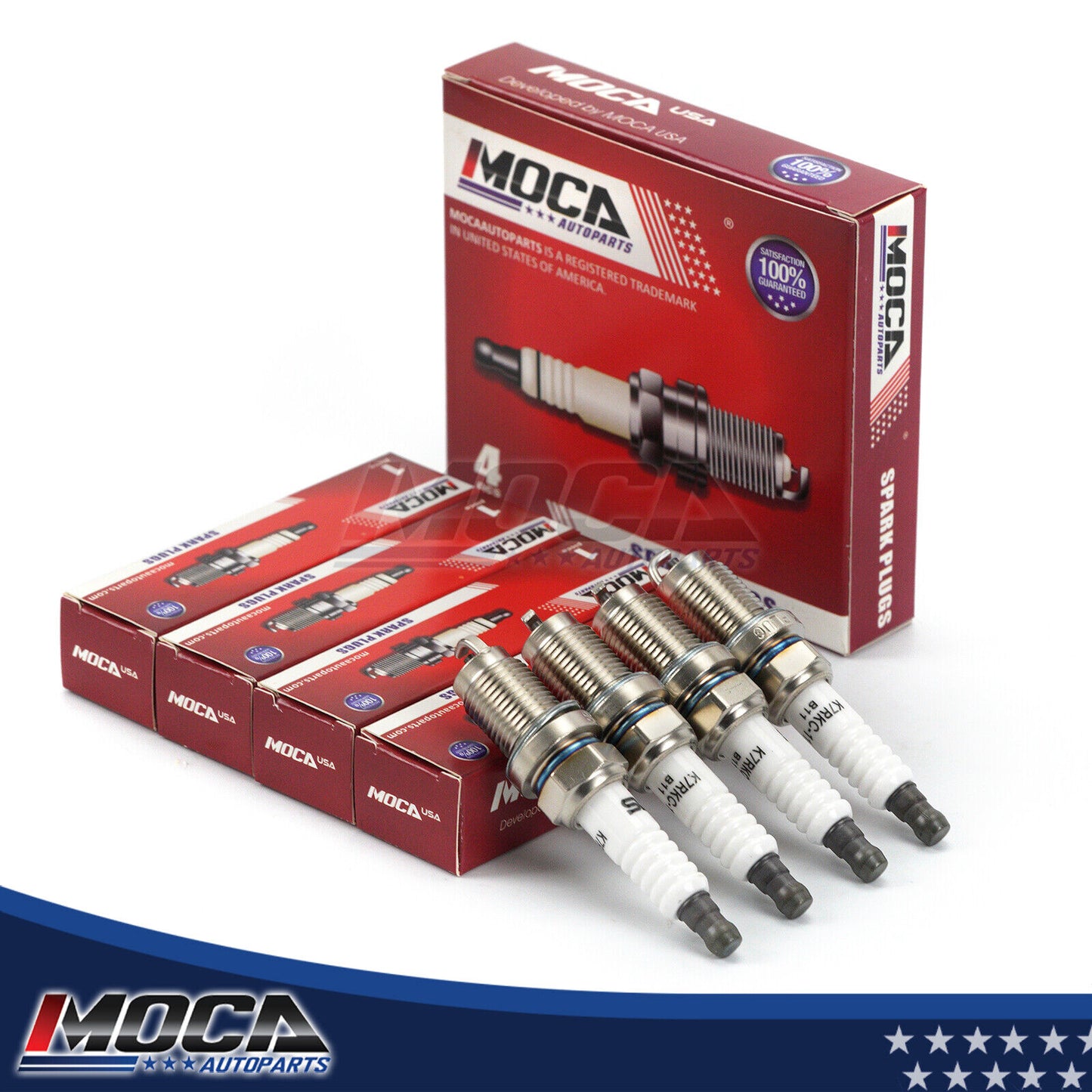 Bujías MOCA 3459 (4 unidades) compatibles con Dodge Dakota 2.5L (1999-2002)