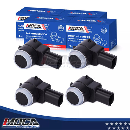 Sensor de asistencia de estacionamiento trasero MOCA de 4 piezas compatible con Buick Enclave 2008-2017, Chevrolet Suburban 1500 2007-2014 y Saturn Outlook 2007-2010