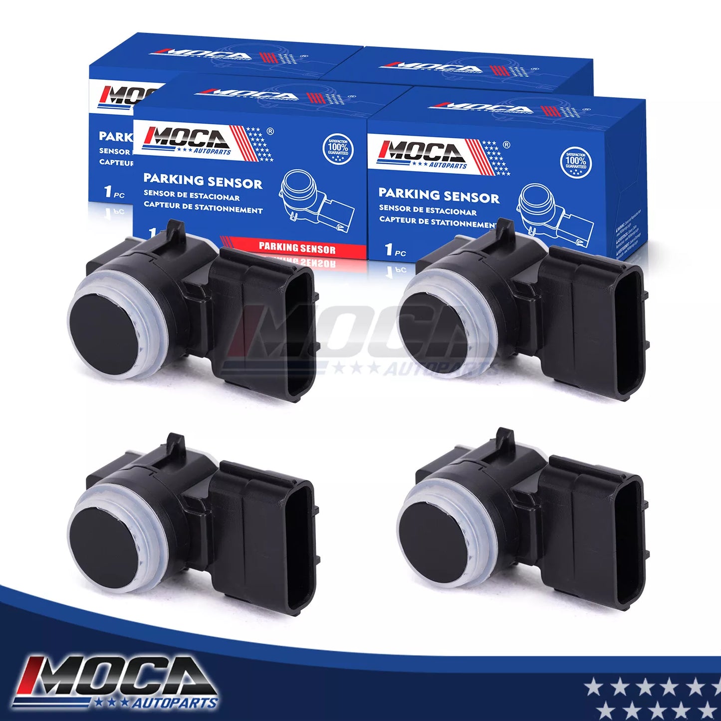 Sensor de asistencia de estacionamiento MOCA (4 unidades) compatible con Honda Accord 2016-2018 (1,5 l, 2,0 l, 2,4 l y 3,5 l)