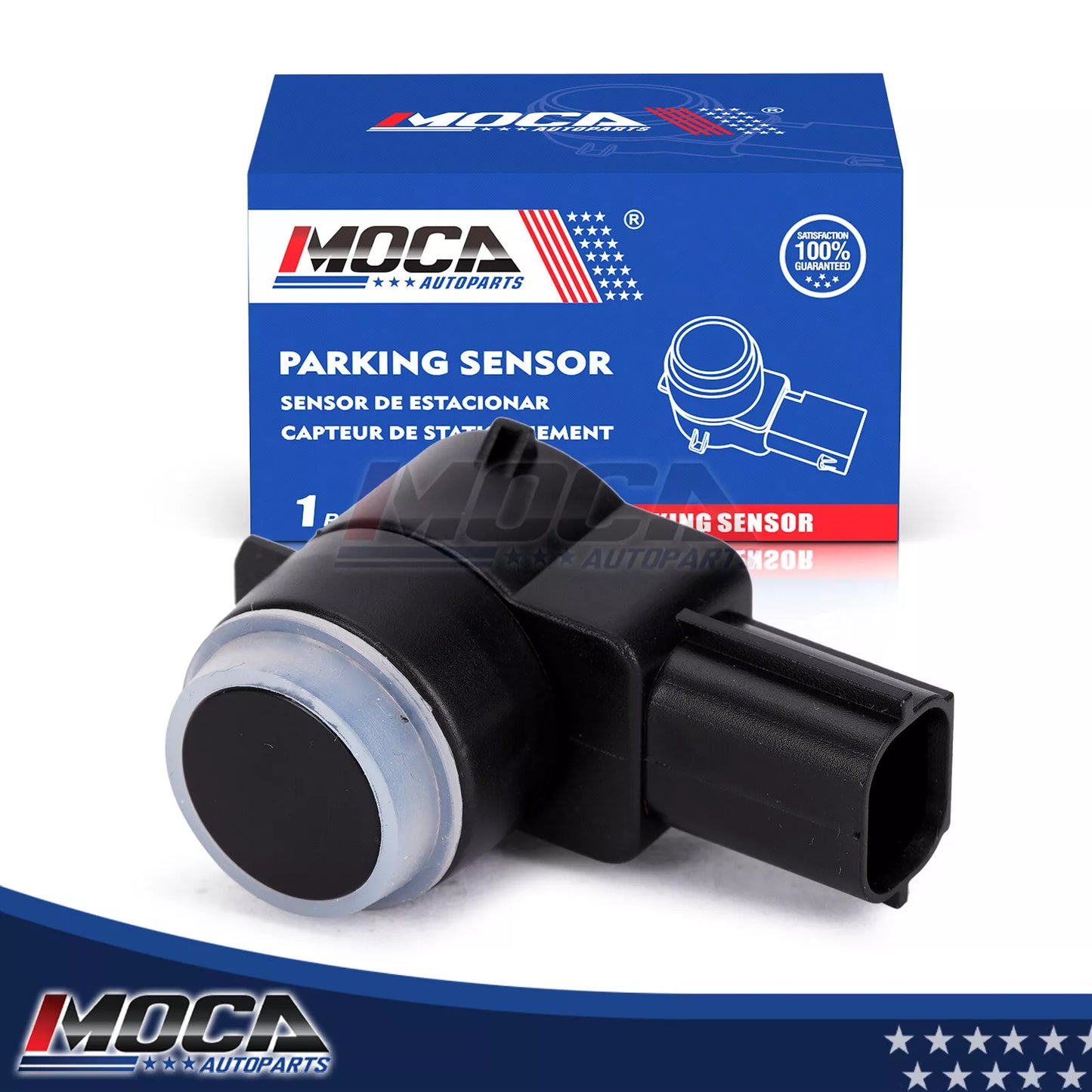 Sensor de asistencia de estacionamiento MOCA compatible con Chrysler 300 (2009-2015), Dodge Charger (2011-2014), Jeep Grand Cherokee (2009-2015) y Ram 1500 (2011-2018)