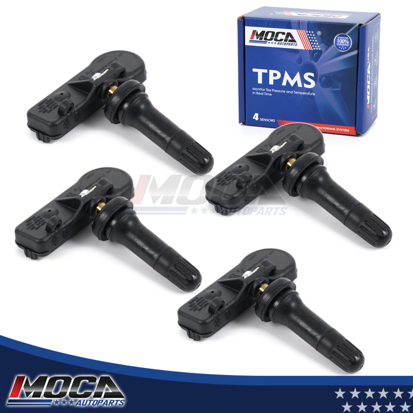 Sensor de presión de neumáticos MOCA TPMS de 315 MHz (4 unidades) compatible con Buick Enclave (2009-2016), Cadillac Escalade/Escalade ESV (2007-2014) y Chevrolet Traverse (2009-2016).