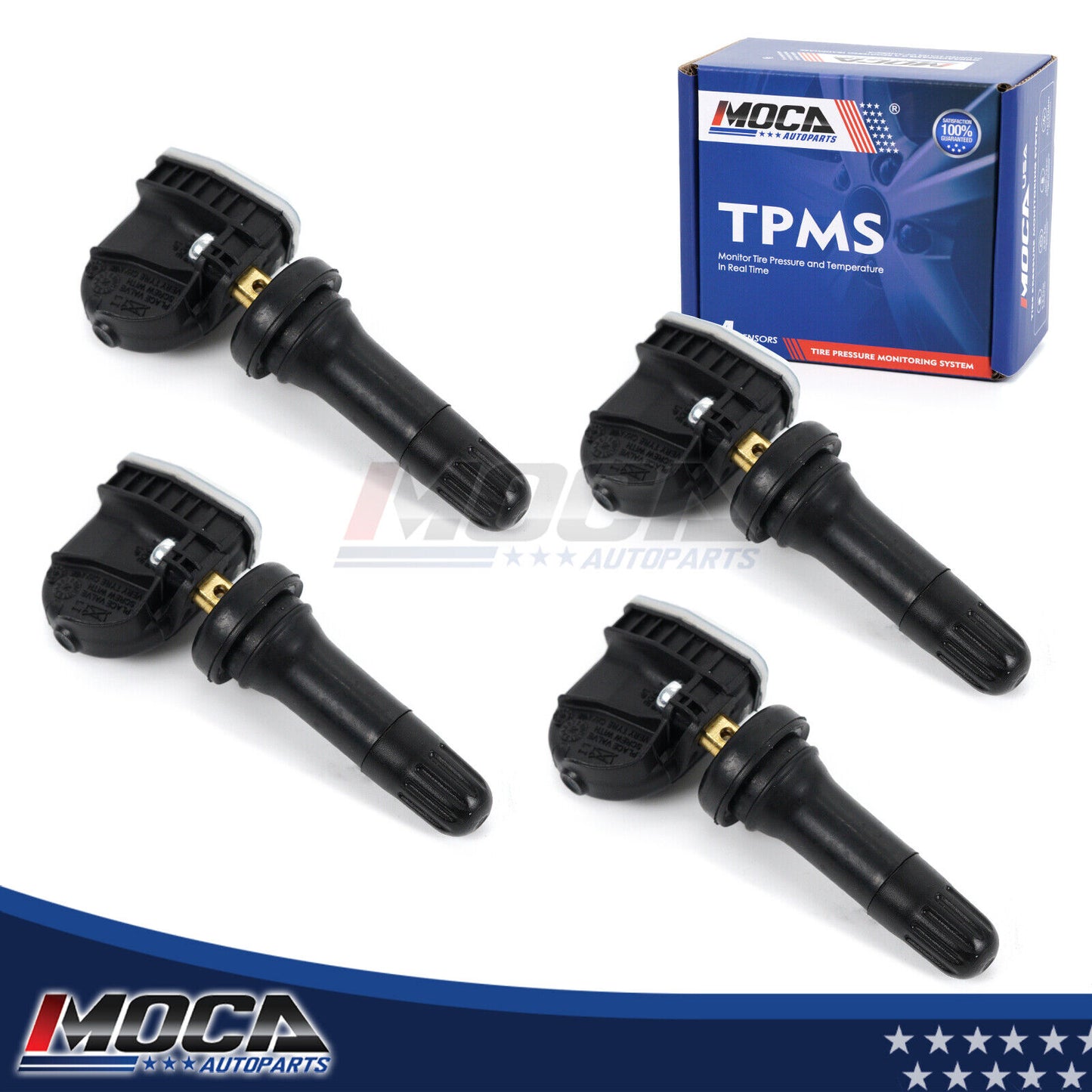 Sensor de presión de neumáticos MOCA 4X TPMS 315 MHz compatible con Buick Enclave 2009-2016, Cadillac Escalade/Escalade ESV 2007-2014 y Chevrolet Monte Carlo 2007-2014.