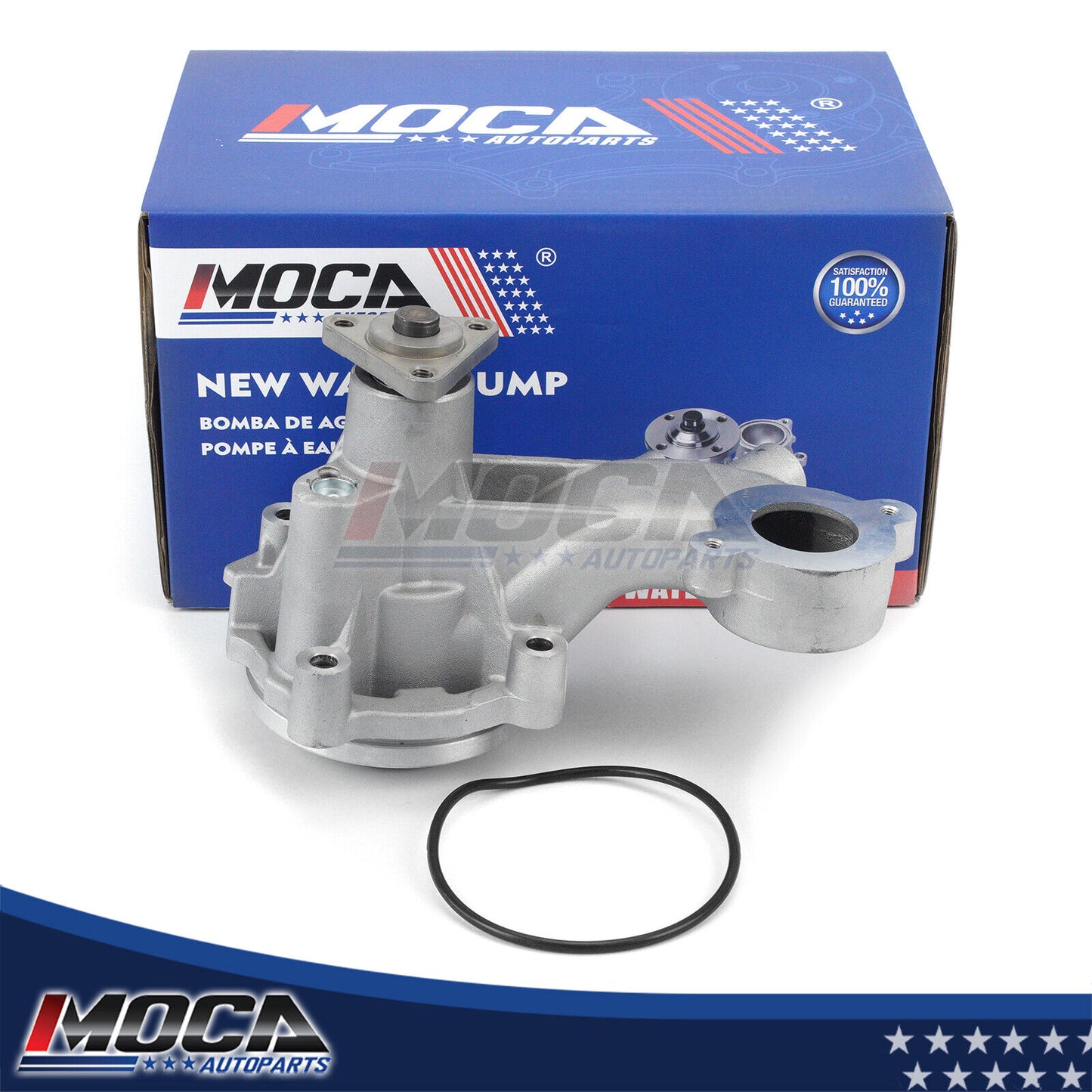 Bomba de agua con brida de polea de 3 pernos MOCA, compatible con Ford F-150 5.0L (2011-2022) y Lincoln Mark LT 5.0L (2011-2014)