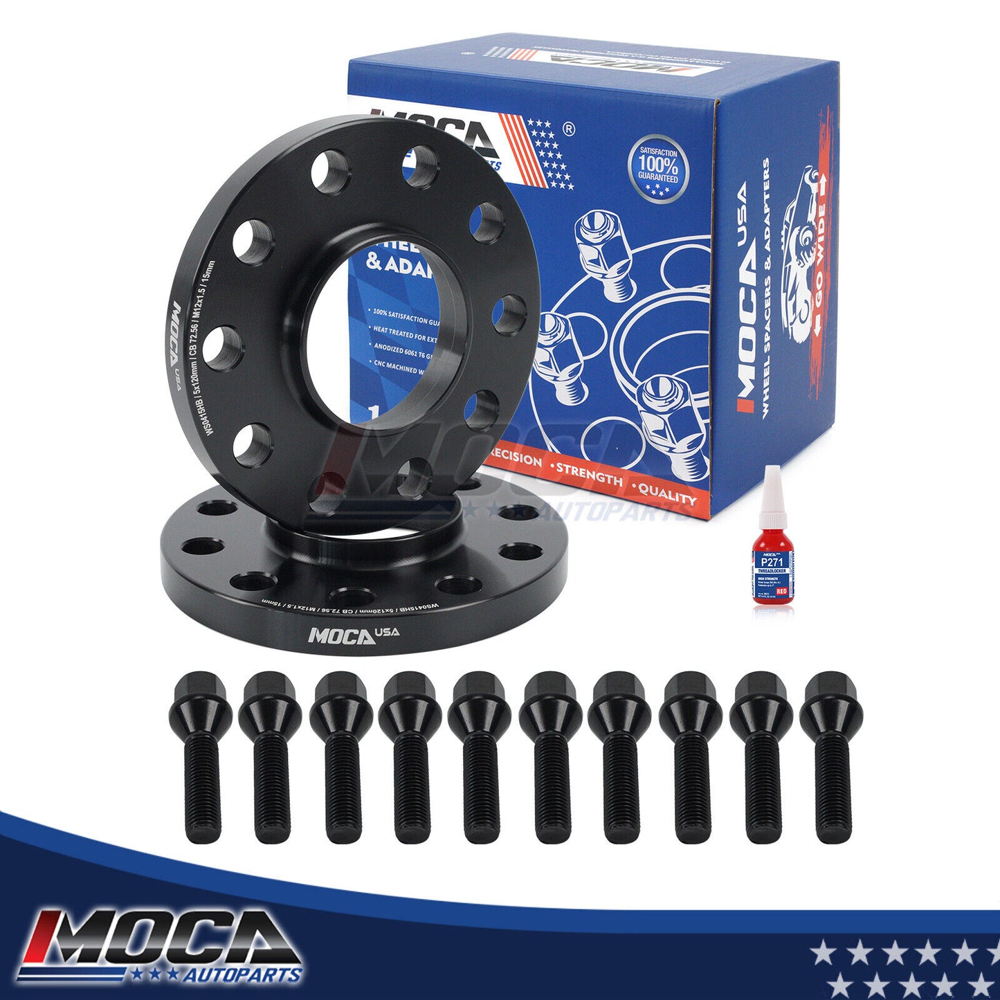 MOCA 2PCS 5x120 5x4.72 Wheel Spacer 72.56mm For & 1992-2013 BMW M3 (E36, E46,E90,E92,E93) & 2004-2010 BMW M5(E60,E61) & 2009-2015 BMW X1(E84)