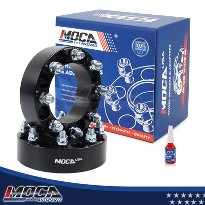 Espaciadores de rueda MOCA de 2 piezas y 2" (8 x 6,5) para Dodge Ram 2500 (1994-2010), Ford F-250 (1975-1997) y Ram 2500 (2011-2014)