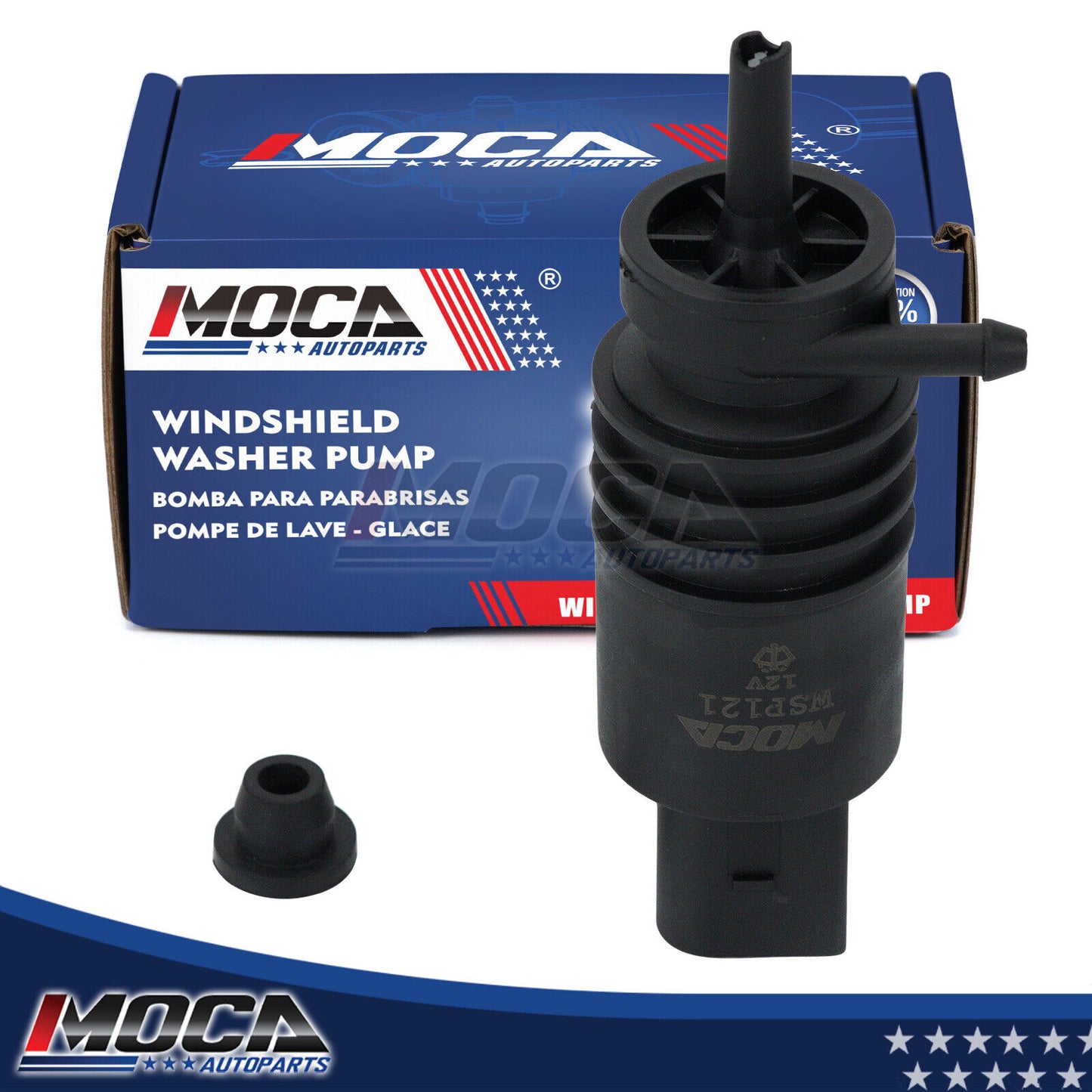 Bomba lavaparabrisas MOCA compatible con Audi A3, A4, A5, A6, S8, S7 y S6, BMW 323i, 325i, 330Ci, 330xi, M3 y M5, Mercedes-Benz CL63, CL600, CL550, CLK500, CLS550, CLS63, E200, E250, E300, E350 y E400.