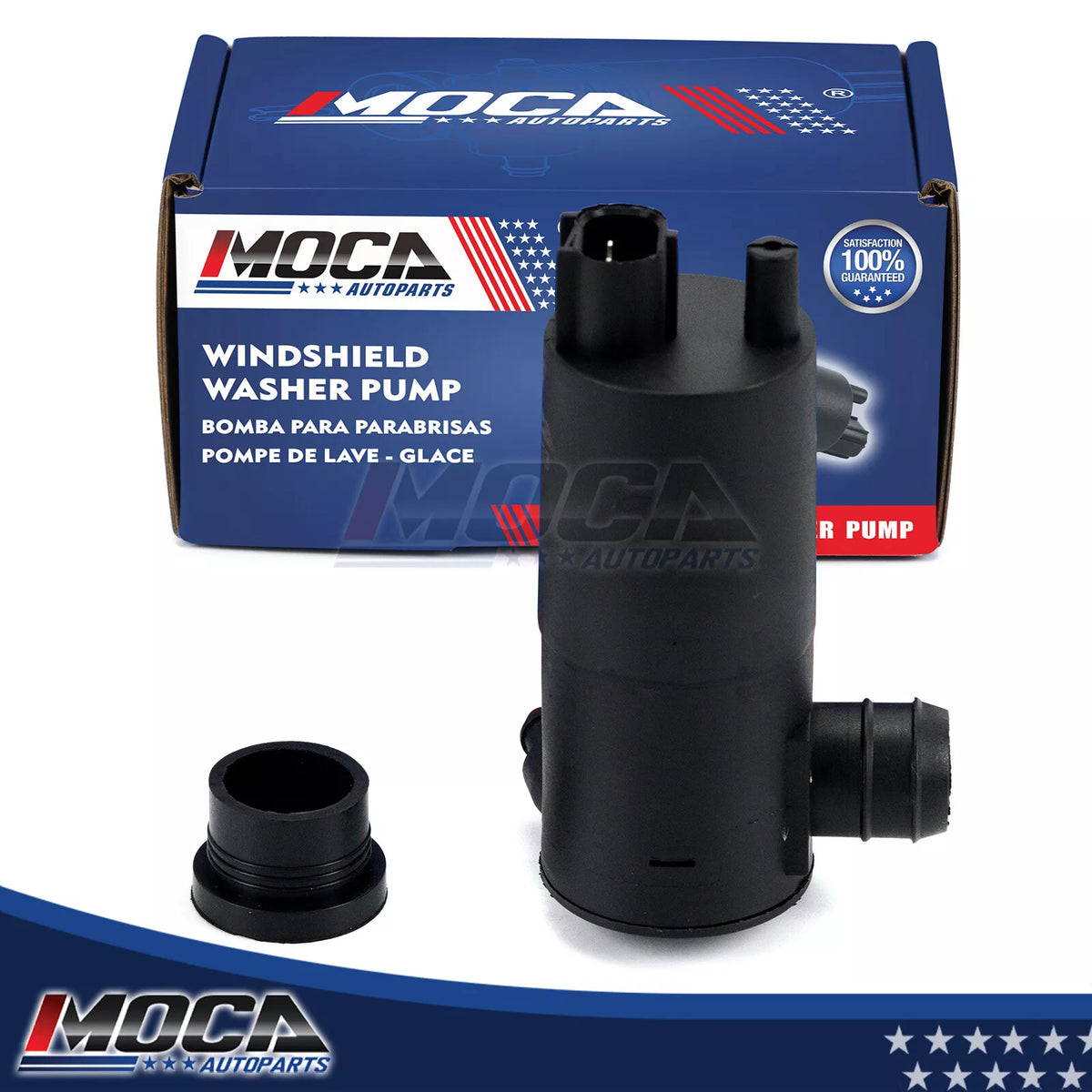 Bomba lavaparabrisas MOCA compatible con Chevrolet City Express (2015-2018), Mitsubishi Endeavor (2004-2008) y Nissan Maxima (2009-2014)