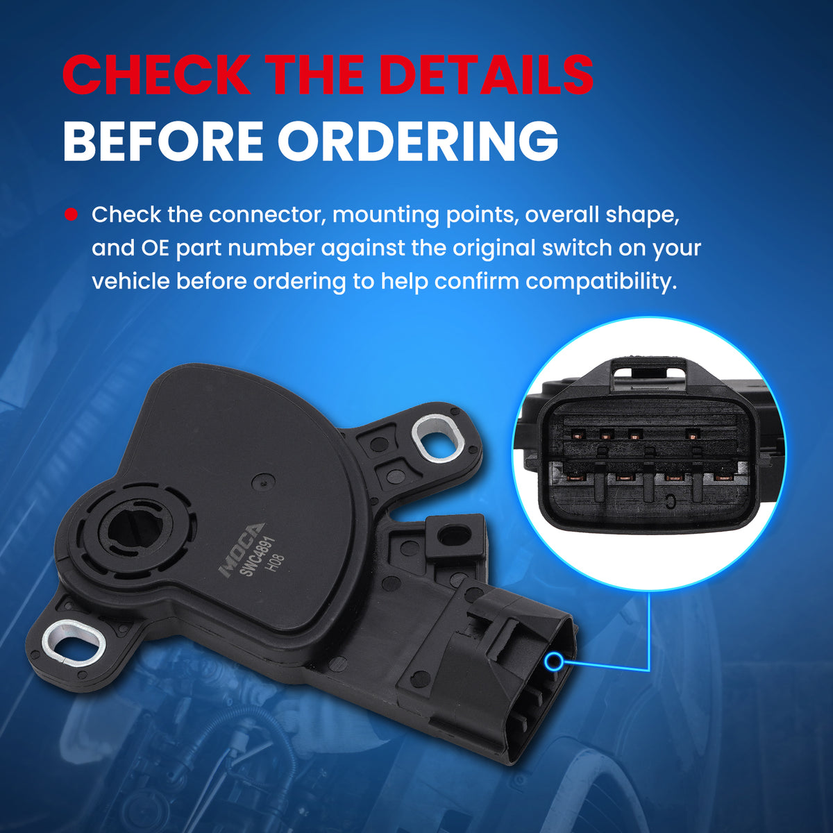 MOCA Neutral Safety Switch - SWC4891