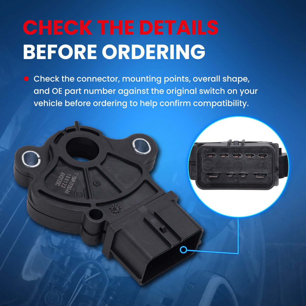MOCA Neutral Safety Switch - SWC4892