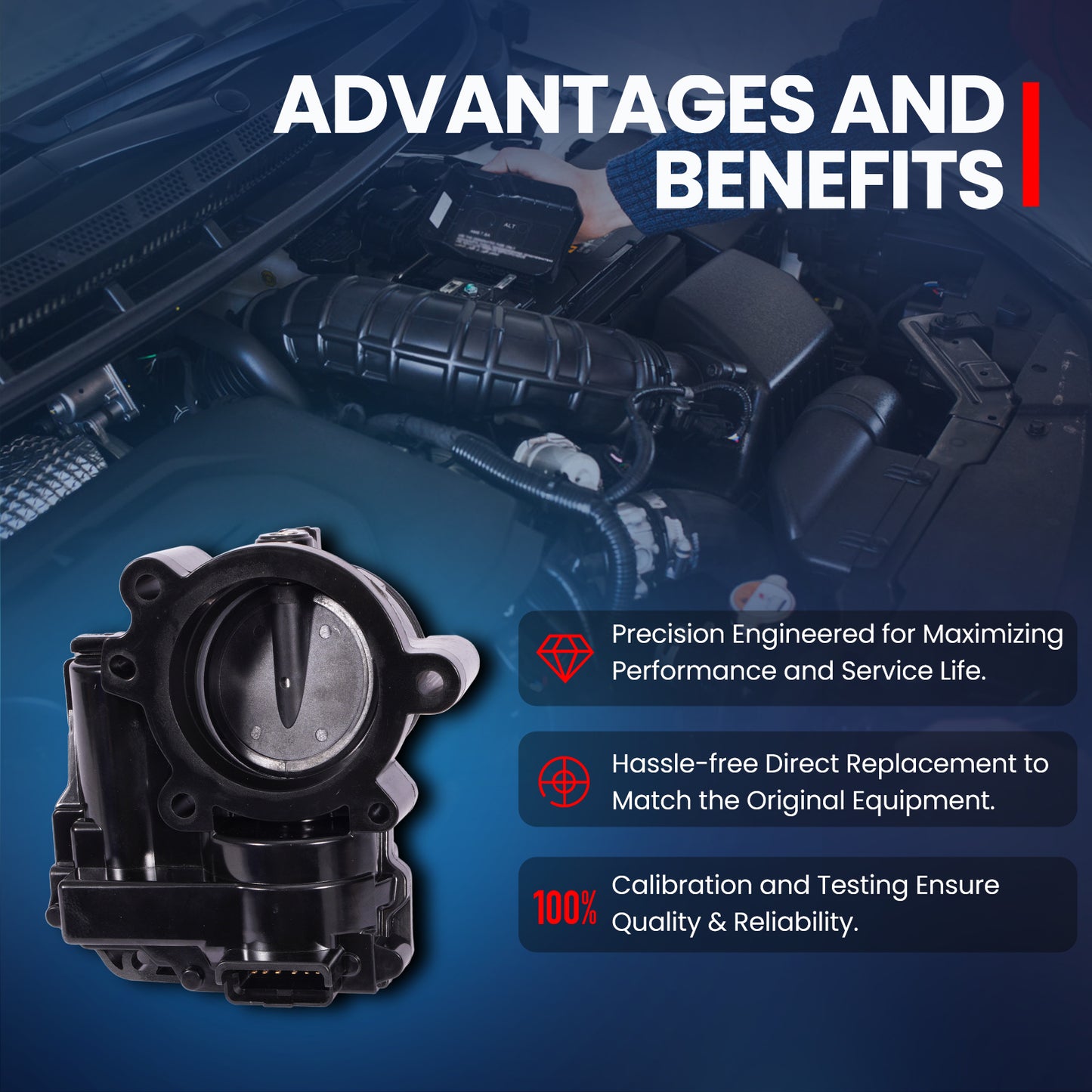 Cuerpo del acelerador MOCA S20076 compatible con Mini Cooper Countryman 1.6L (2011-2016), Mini Cooper Paceman 1.6L (2013-2016) y Mini Cooper 1.6L (2007-2015)