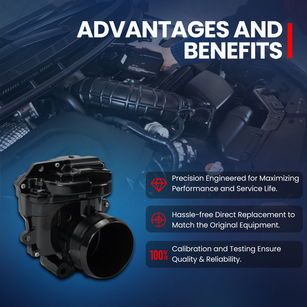 Cuerpo del acelerador MOCA compatible con Mini Cooper 2007-2015 y Mini Cooper Paceman 2013-2016