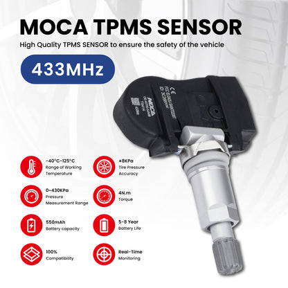 MOCA Tire Pressure Monitoring System TPMS Sensors - TS414
