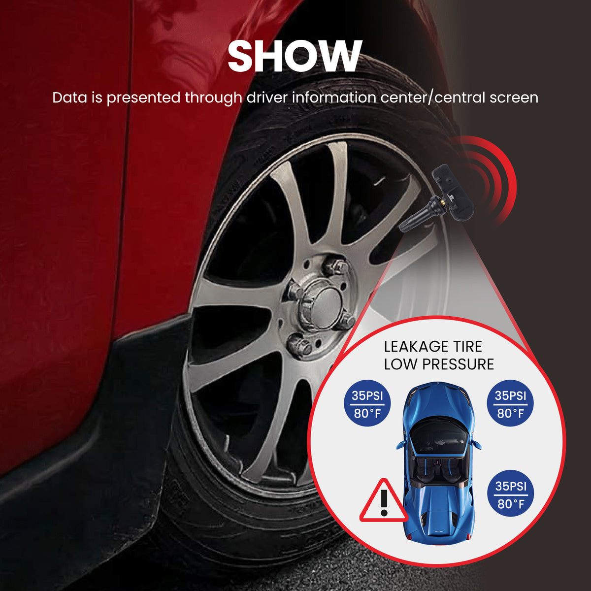 MOCA Tire Pressure Monitoring System TPMS Sensors - TS434