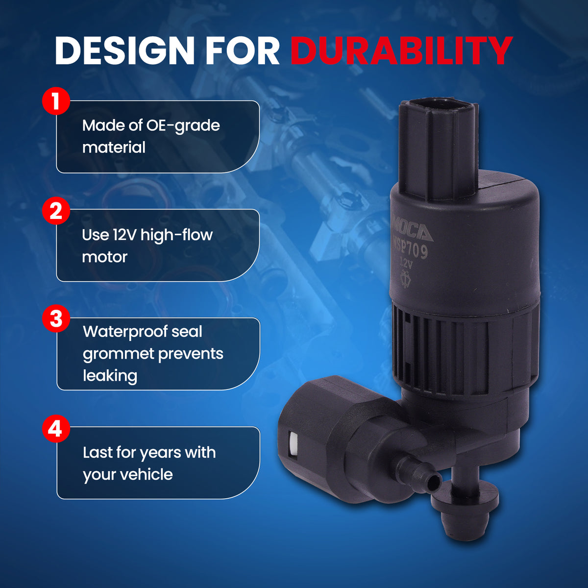 MOCA Windshield Washer Pump - WSP709