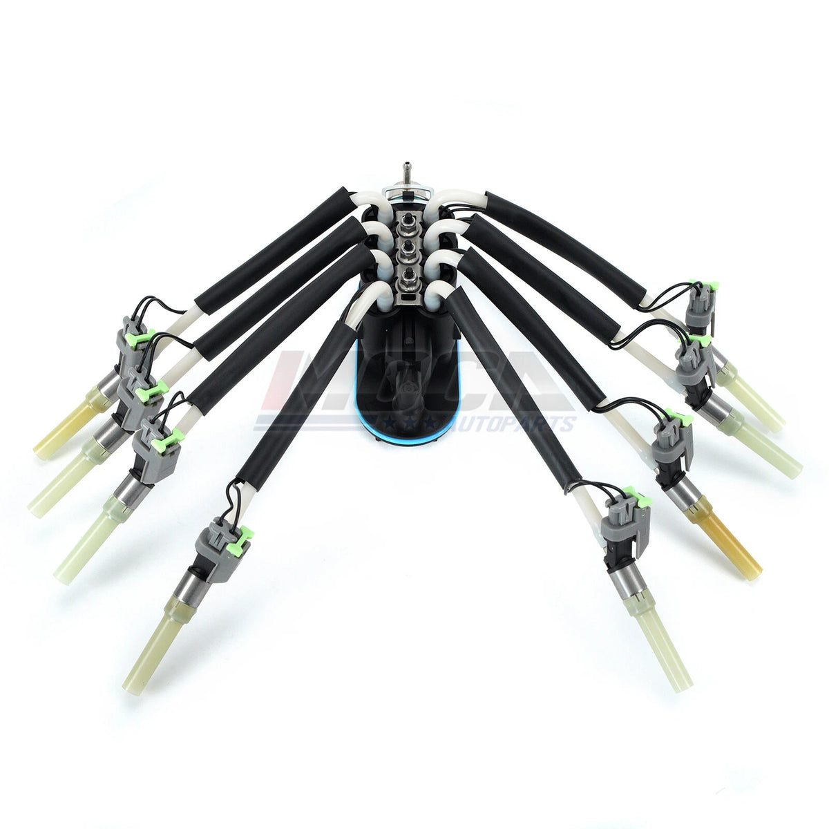 Juego de inyectores de combustible MOCA Spider para Cadillac Escalade V8 5.7L (1999-2000) y Chevrolet C3500 V8 5.7L (1996-2000) y Isuzu NPR V8 5.7L (1996-2002) y GMC Savana 1500, 2500 y 3500 (1996-2002)