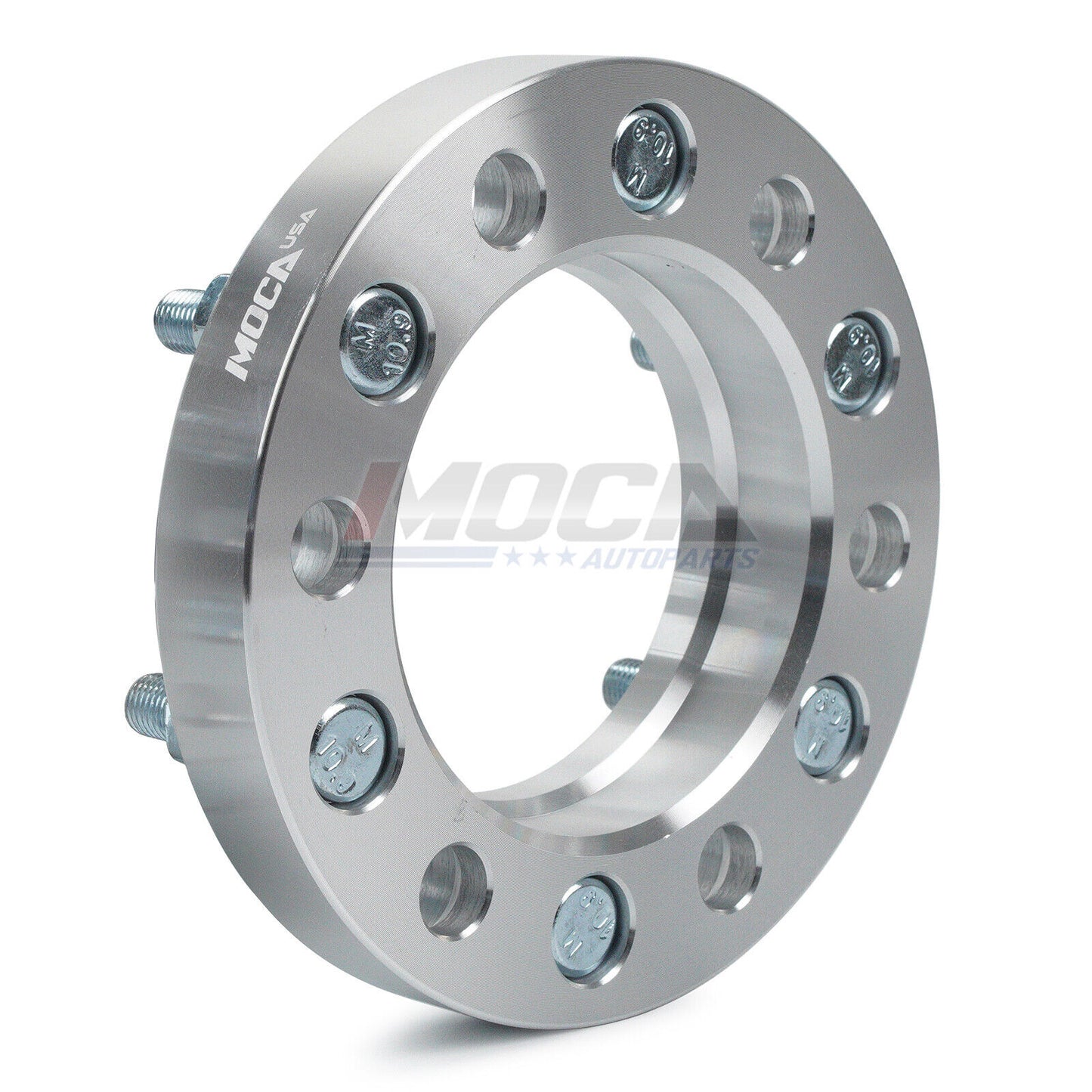 MOCA 6x5.5 to 6x5.5 Wheel Spacers Fits for Toyota 2004-2019 Ventury H200, 2005-2022 Fortuner, 2004-2019 Commuter, for Lexus 2010-2022 GX J150 GX460, 25mm Thread Pitch M12x1.5 4PCS, Silver