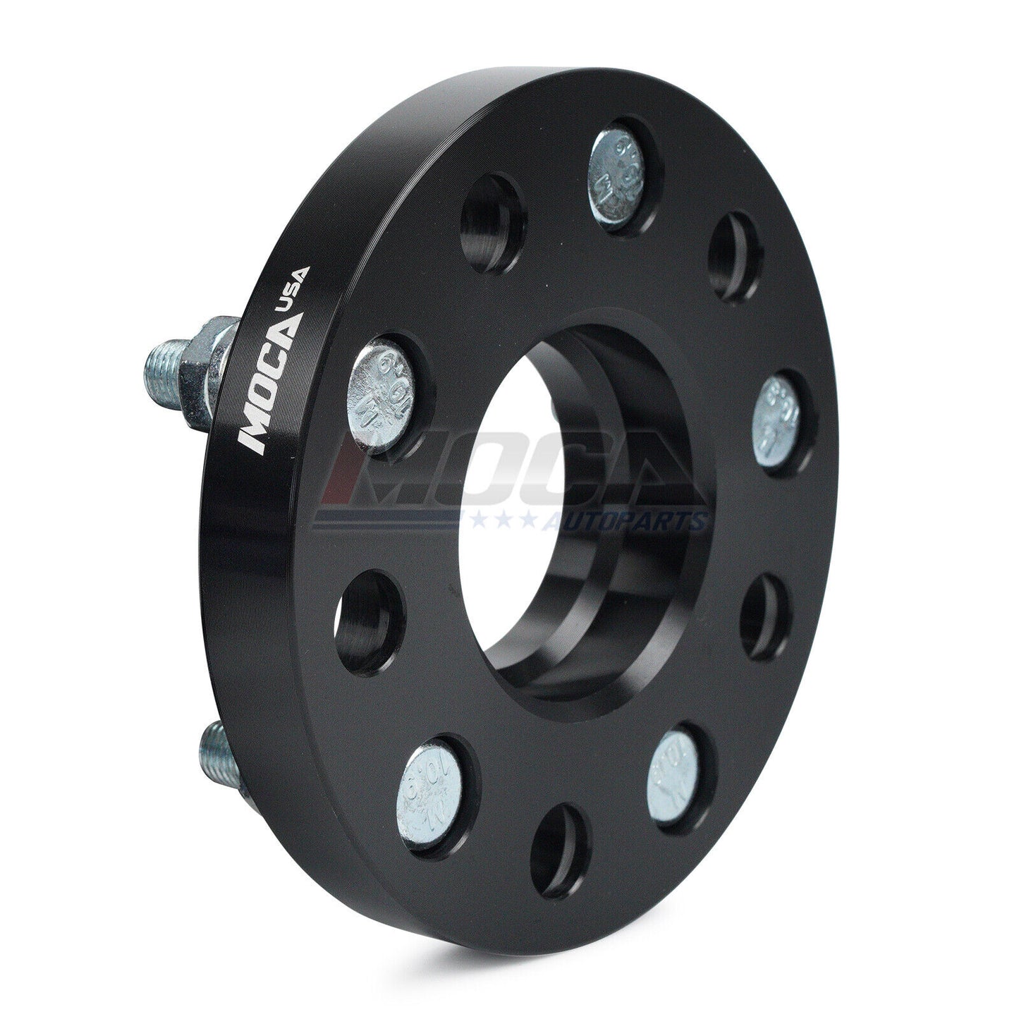 Espaciadores de rueda MOCA de 5 x 4,5 a 5 x 4,5 para Acura CDX (2016-2020), CL (2001-2003), CSX (2005-2011), ILX (2012-2020) y Honda FCX Clarity (2010-2016). Rosca de 20 mm, M12 x 1,5 (2 unidades), color negro.