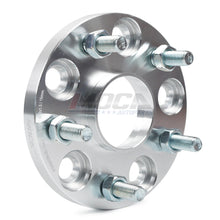 Espaciadores de rueda MOCA de 5 x 4,5 a 5 x 4,5 para Scion Tc (2011-2016), xB (2008-2015), Lexus ES300 (1992-2003), ES300h (2013-2018), ES330 (2004-2006), paso de rosca de 15 mm, M12 x 1,5 (2 unidades), color plateado