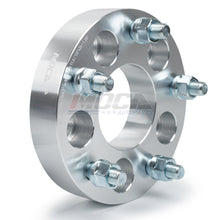 Adaptador de espaciadores de rueda MOCA de 5 x 4,5 a 5 x 5 para Jeep Compass Latitude 2.0L (2011-2014), Compass Latitude 2.4L (2011-2014) y Ford Ranger Base 2.3L (2010-2011). Rosca de 32 mm, 1/2" x 20 (2 unidades), color plateado.